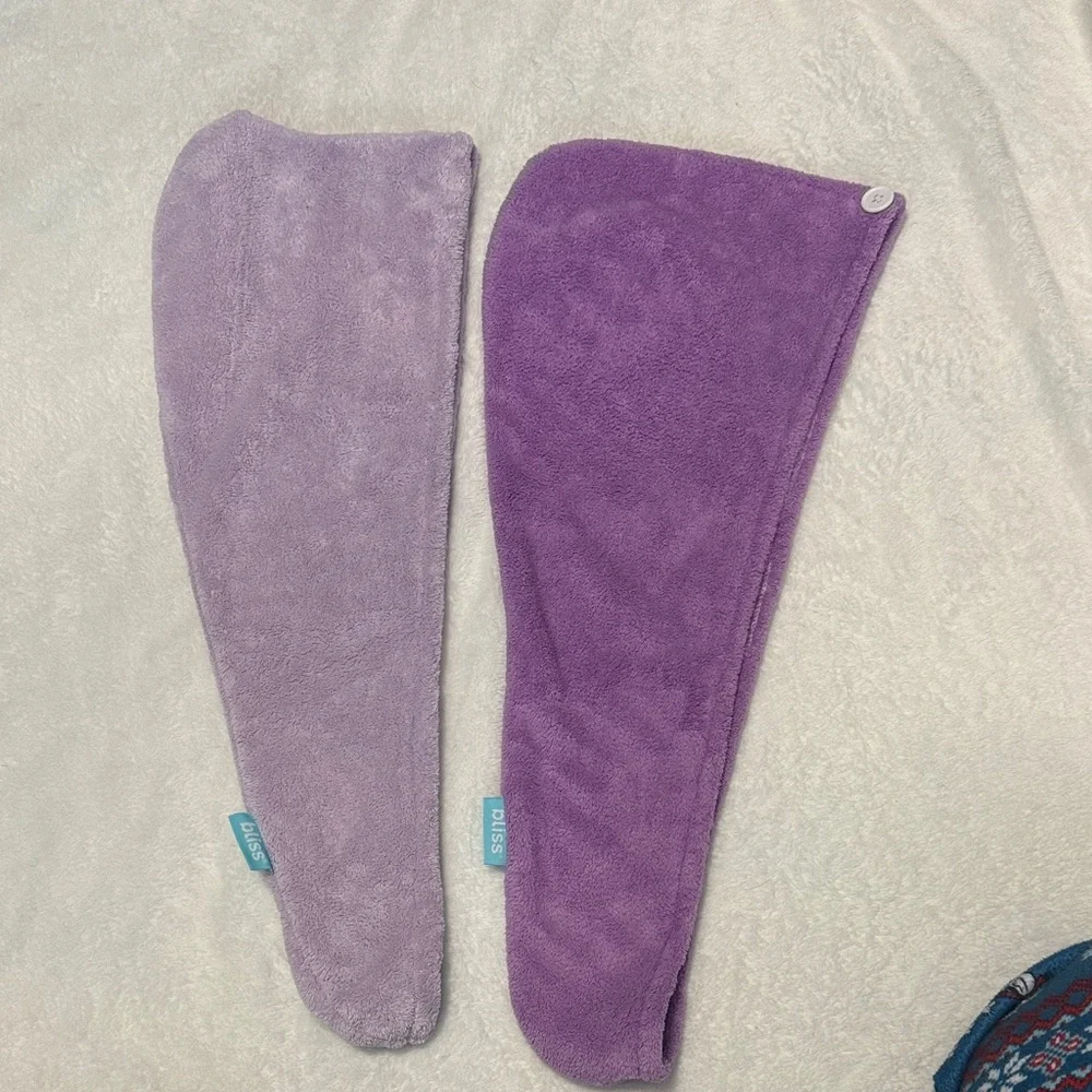 Set of two Bliss Purple Head Towels